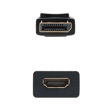 CONVERSOR DISPLAYPORT A HDMI 15 CM NANOCABLE CONVERSOR DISPLAYPORT A HDMI 15 CM NANOCABLE